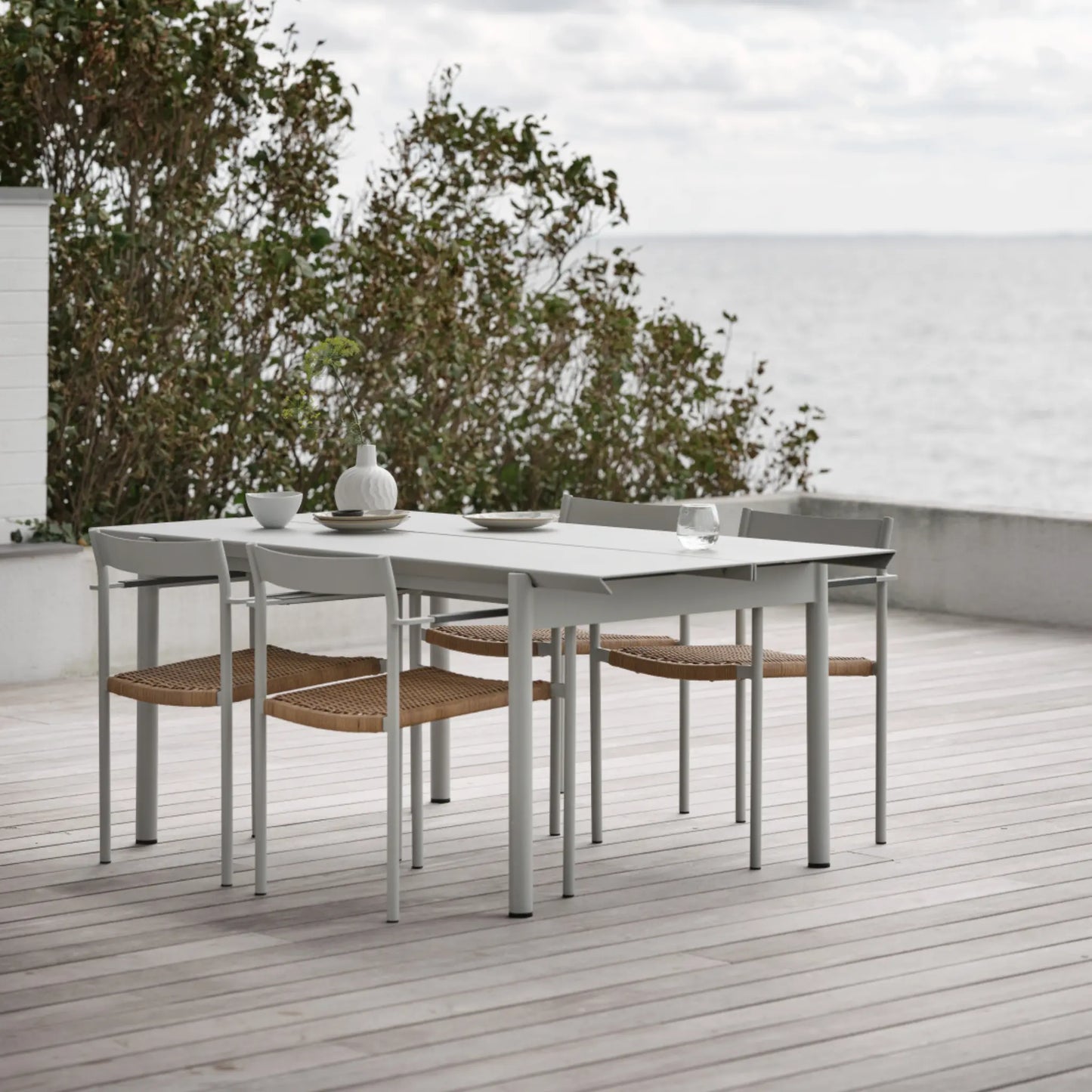 Brafab Dk Matstol 2-Pack, Light Grey/Natur