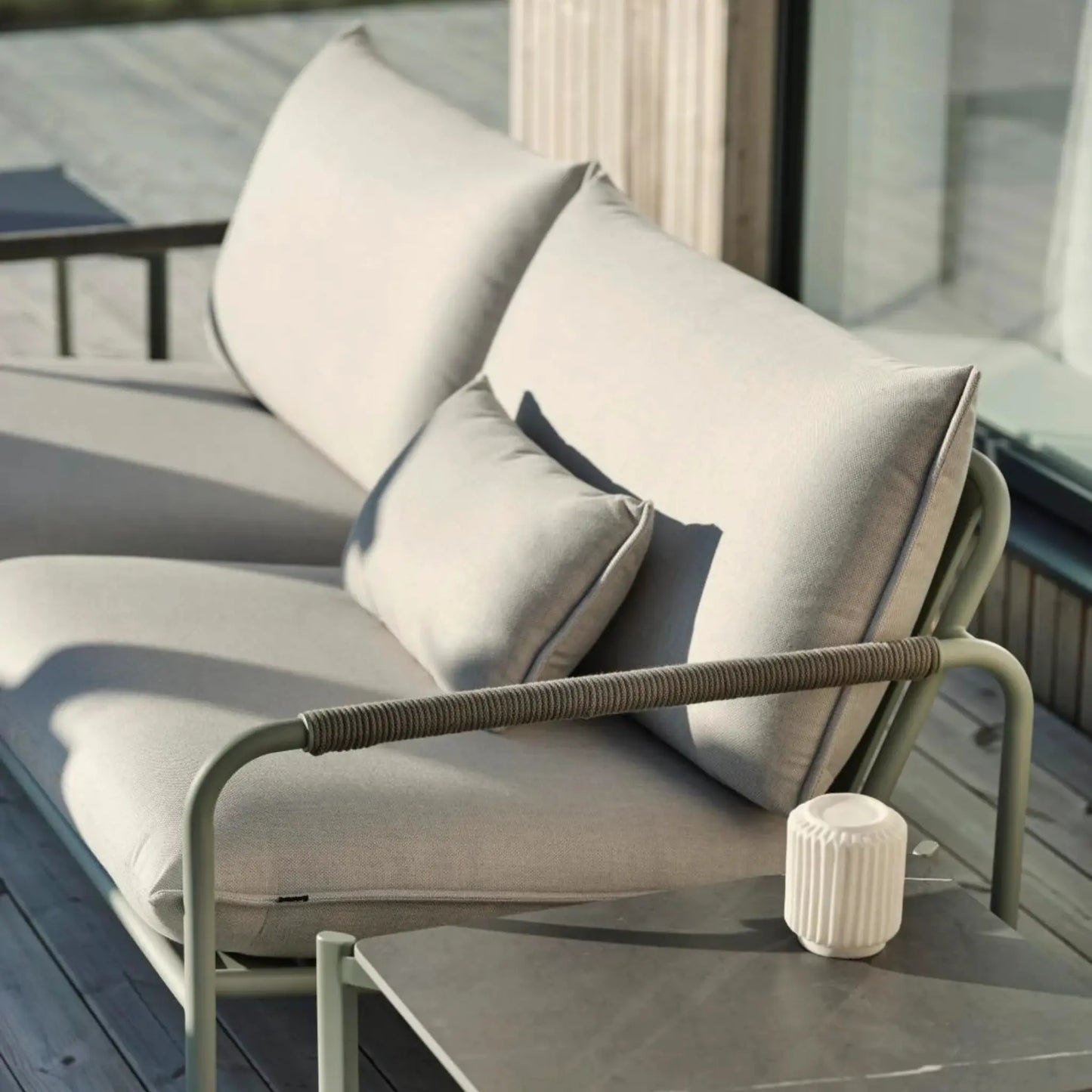 Brafab Lerberget 2,5-Sits Soffa, Dusty Green/Ash