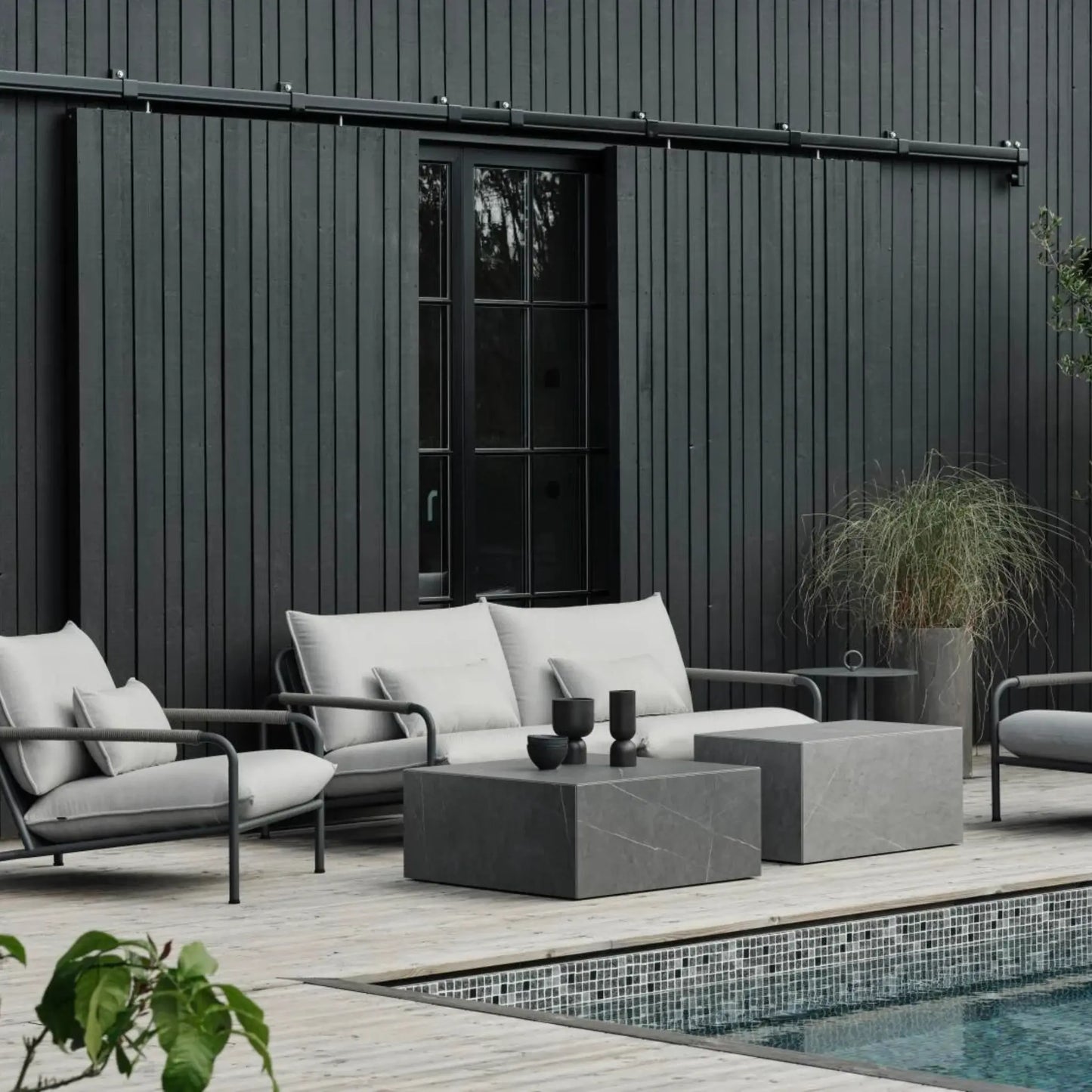 Brafab Lerberget 2,5-Sits Soffa, Antracit/Ash