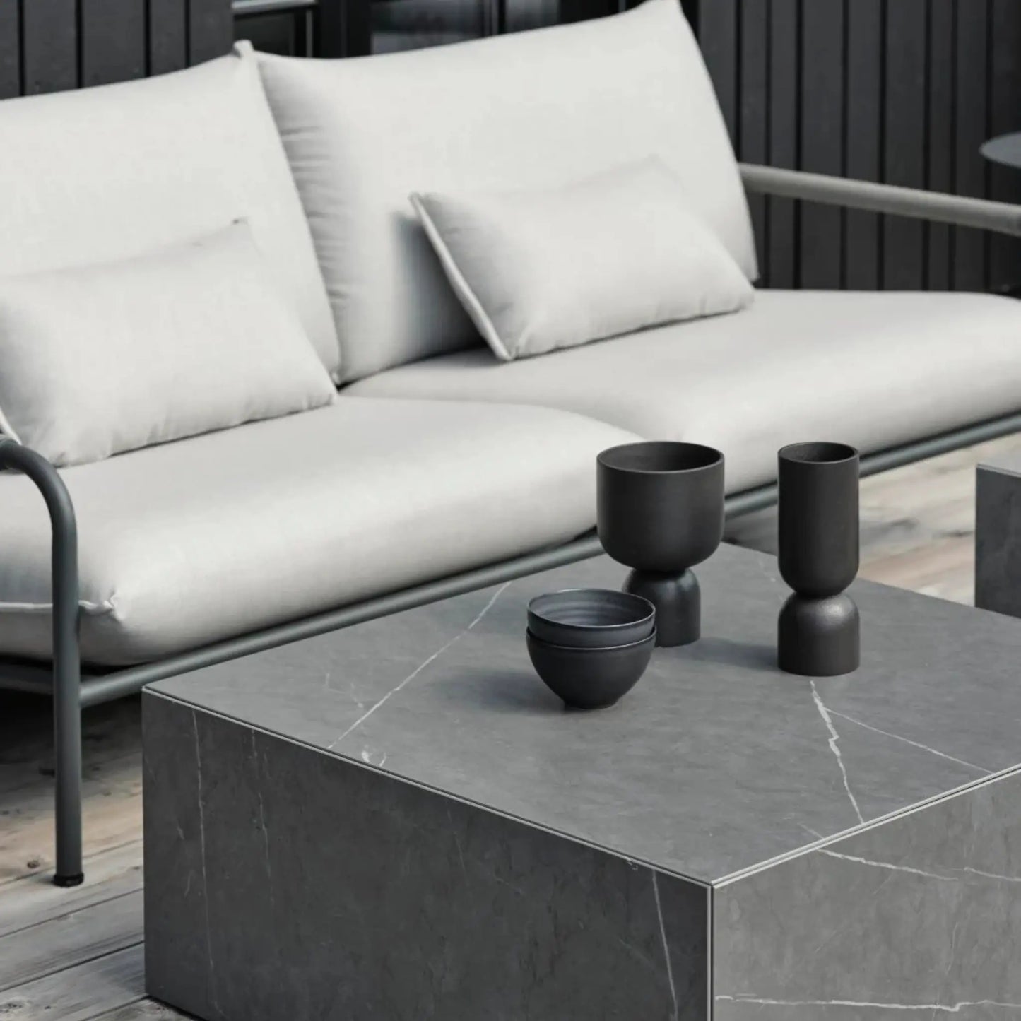 Brafab Lerberget 2,5-Sits Soffa, Antracit/Ash