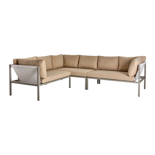Brafab Allie Hörnsoffa, Khaki/Barley