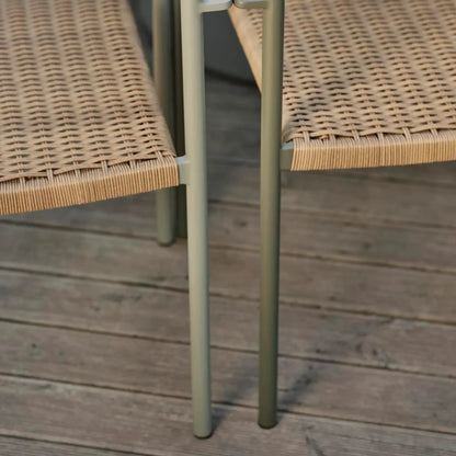 Brafab Dk Matstol 2-Pack, Dusty Green/Natur