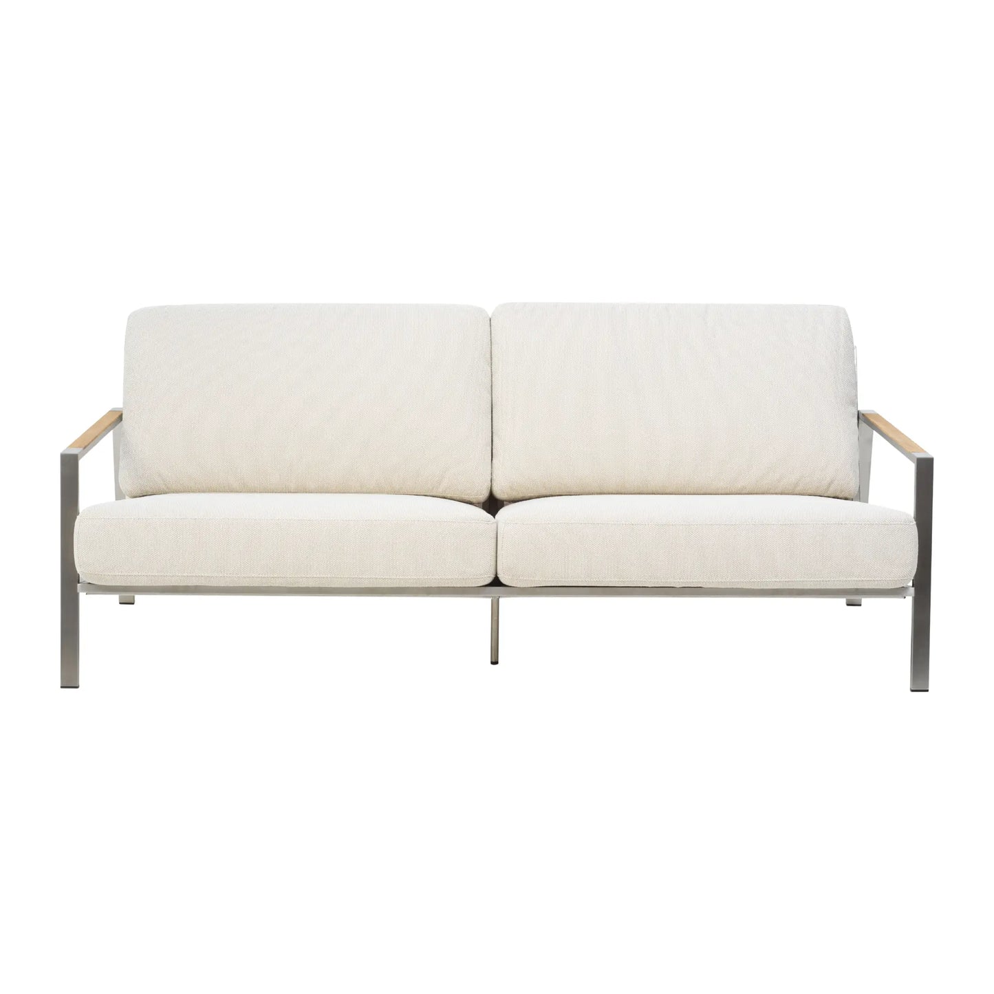 Brafab Naos 2,5-Sits Soffa, Stainless Steel/Dot Beige