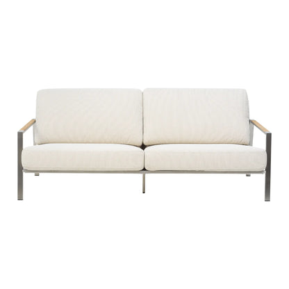 Brafab Naos 2,5-Sits Soffa, Stainless Steel/Dot Beige