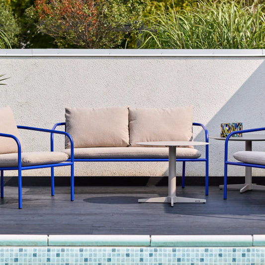 Brafab Bendt 2-Sitssoffa, Indigo Blue/Teddy Beige