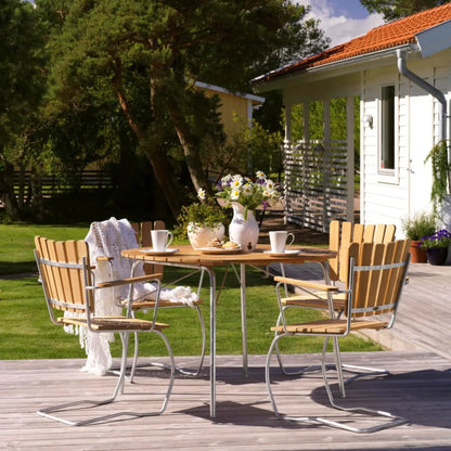 Brafab 56:An Matbord, Galvaniserad/Teak
