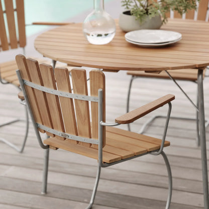 Brafab 56:An Matbord, Galvaniserad/Teak