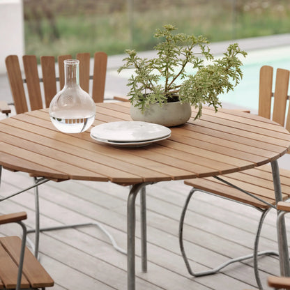 Brafab 56:An Matbord, Galvaniserad/Teak