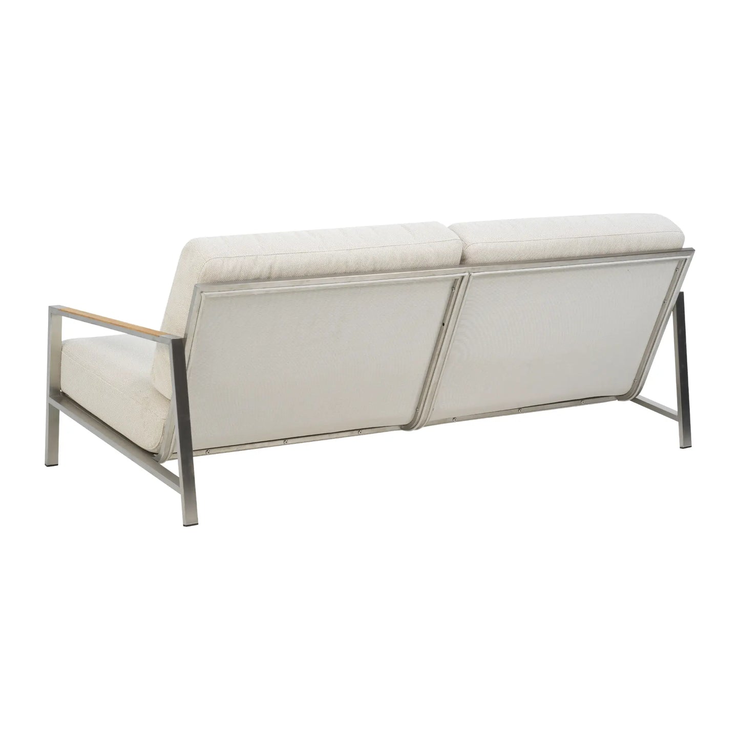 Brafab Naos 2,5-Sits Soffa, Stainless Steel/Dot Beige