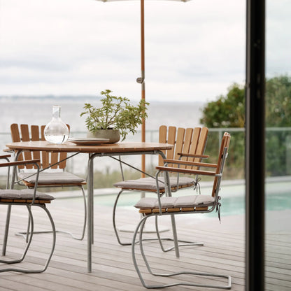Brafab 56:An Matbord, Galvaniserad/Teak