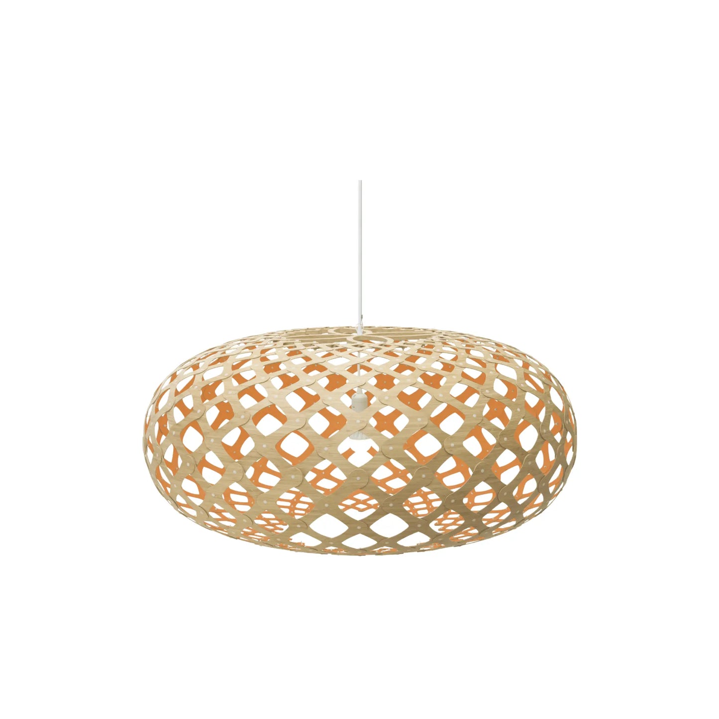 David Trubridge Kina Taklampa 100 cm, Orange