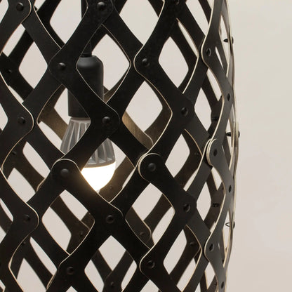 David Trubridge Hinaki Taklampa 90 cm, Svart