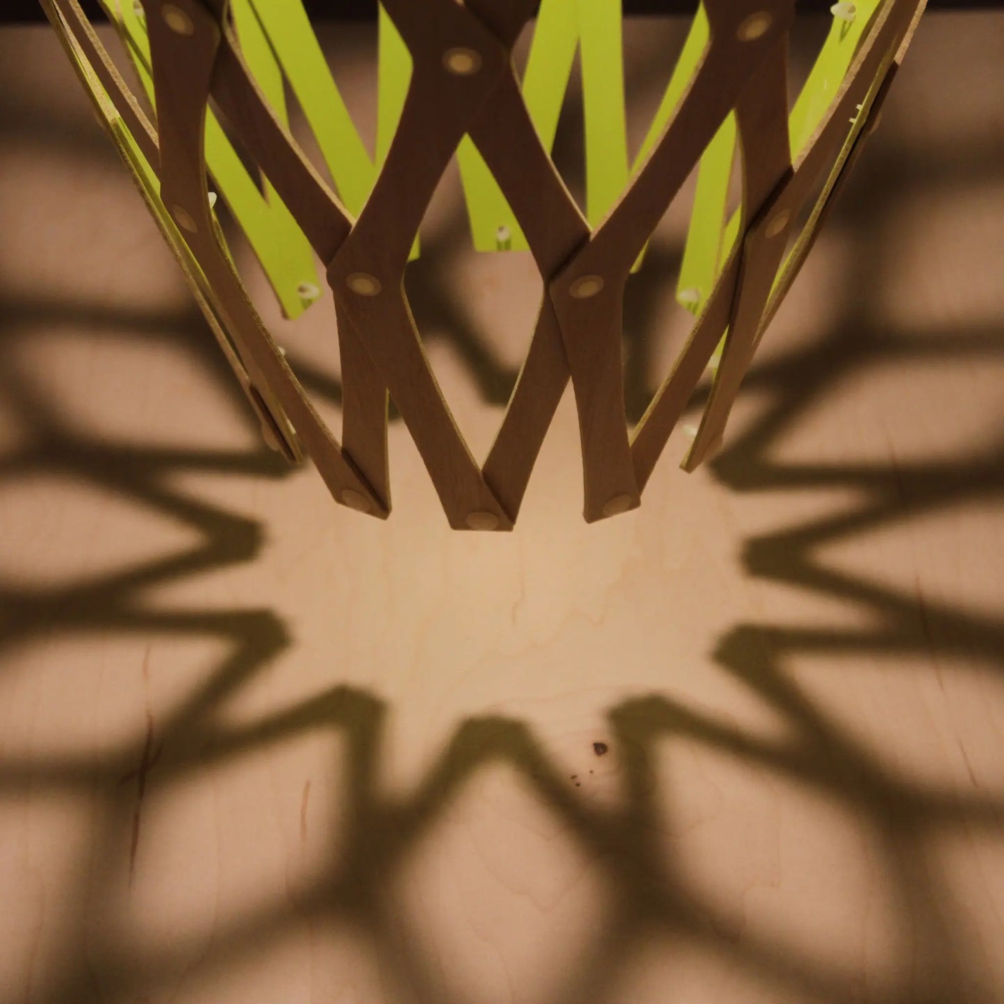 David Trubridge Hinaki Taklampa 90 cm, Svart