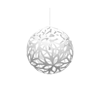 David Trubridge Floral Taklampa 80 cm, Vit