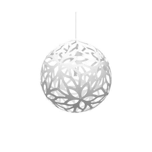 David Trubridge Floral Taklampa 80 cm, Vit