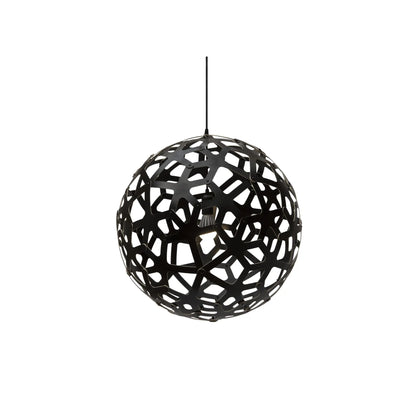 David Trubridge Coral Taklampa 60 cm, Svart