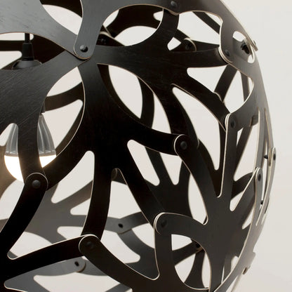 David Trubridge Floral Taklampa 60 cm, Svart