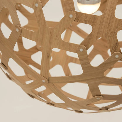 David Trubridge Coral Taklampa 40 cm, Bambu