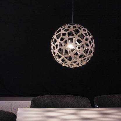 David Trubridge Coral Taklampa 60 cm, Vit