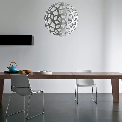 David Trubridge Coral Taklampa 60 cm, Vit