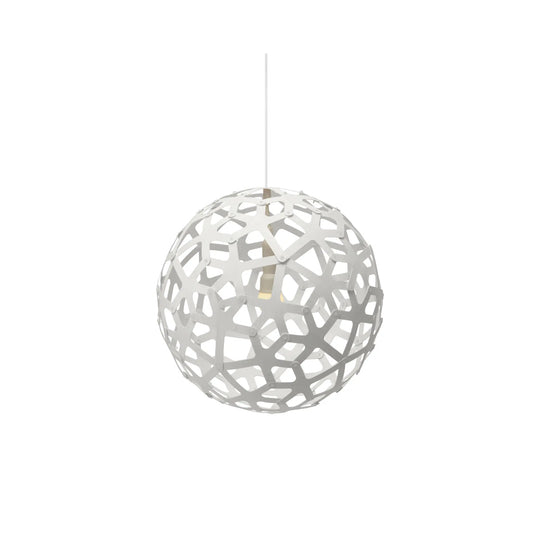 David Trubridge Coral Taklampa 40 cm, Vit