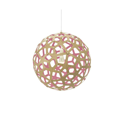 David Trubridge Coral Taklampa 80 cm, Rosa