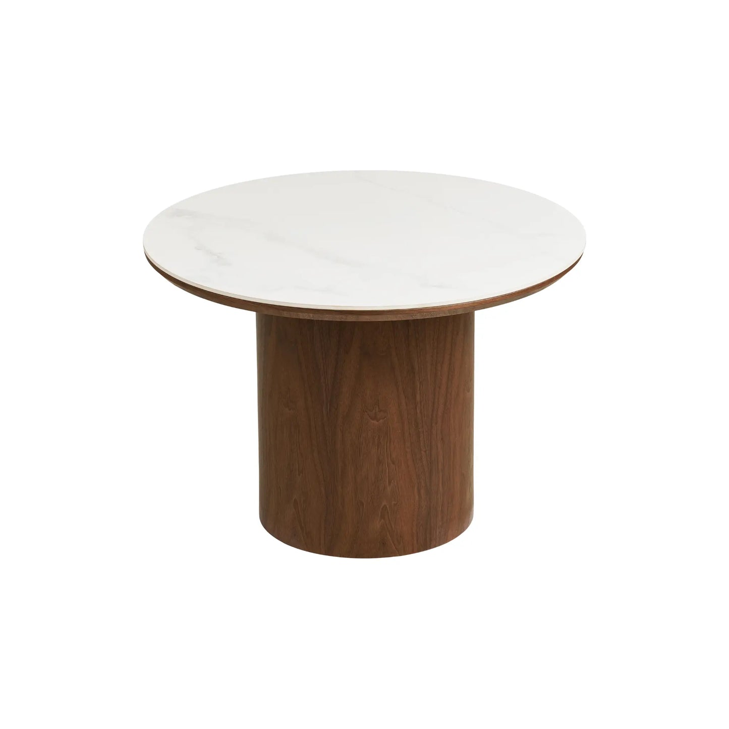 House Nordic Noli Soffbord 60 cm, Vit/Mörkbrun