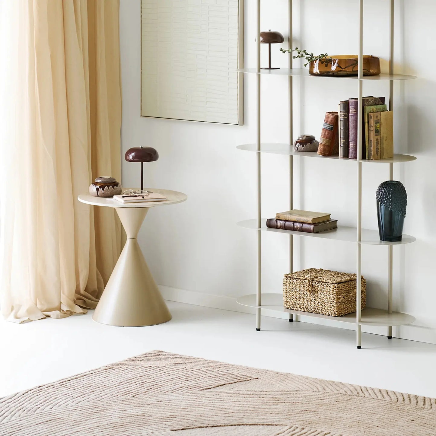 House Nordic Annecy Sidobord 50 cm, Sand