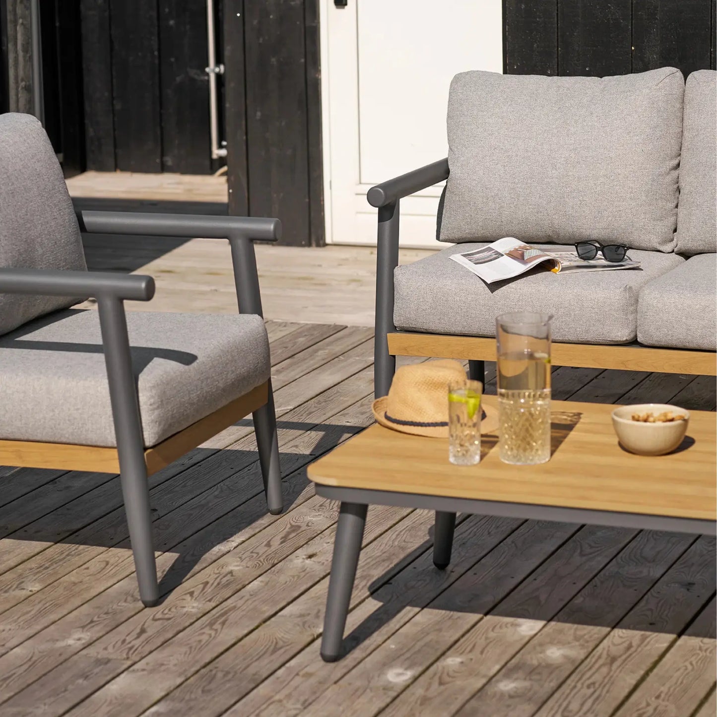 House Nordic Comillas Loungeset, Grå/Beige