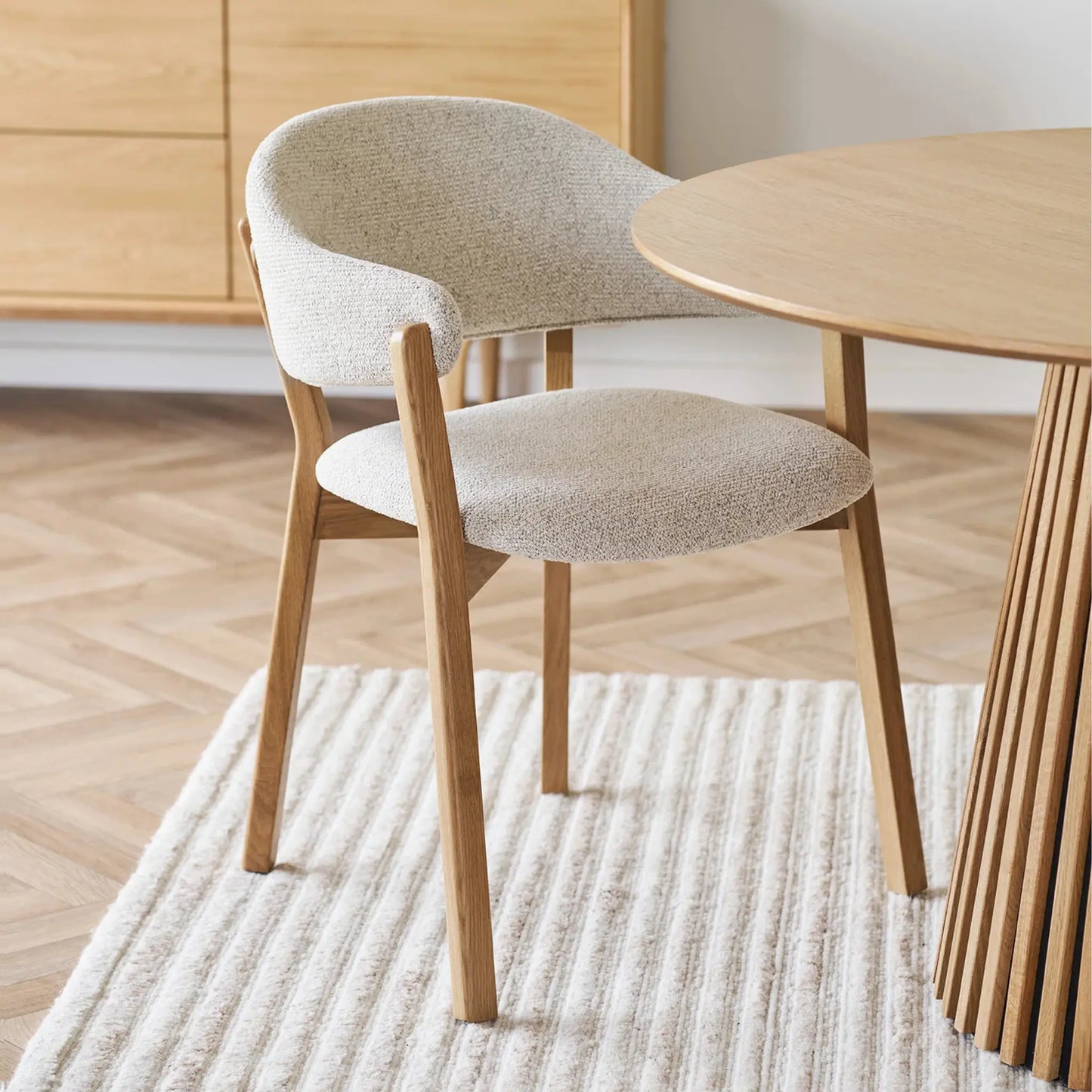 House Nordic Dunkirk Matstol, Natur/Beige