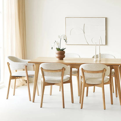 House Nordic Dunkirk Matstol, Natur/Beige