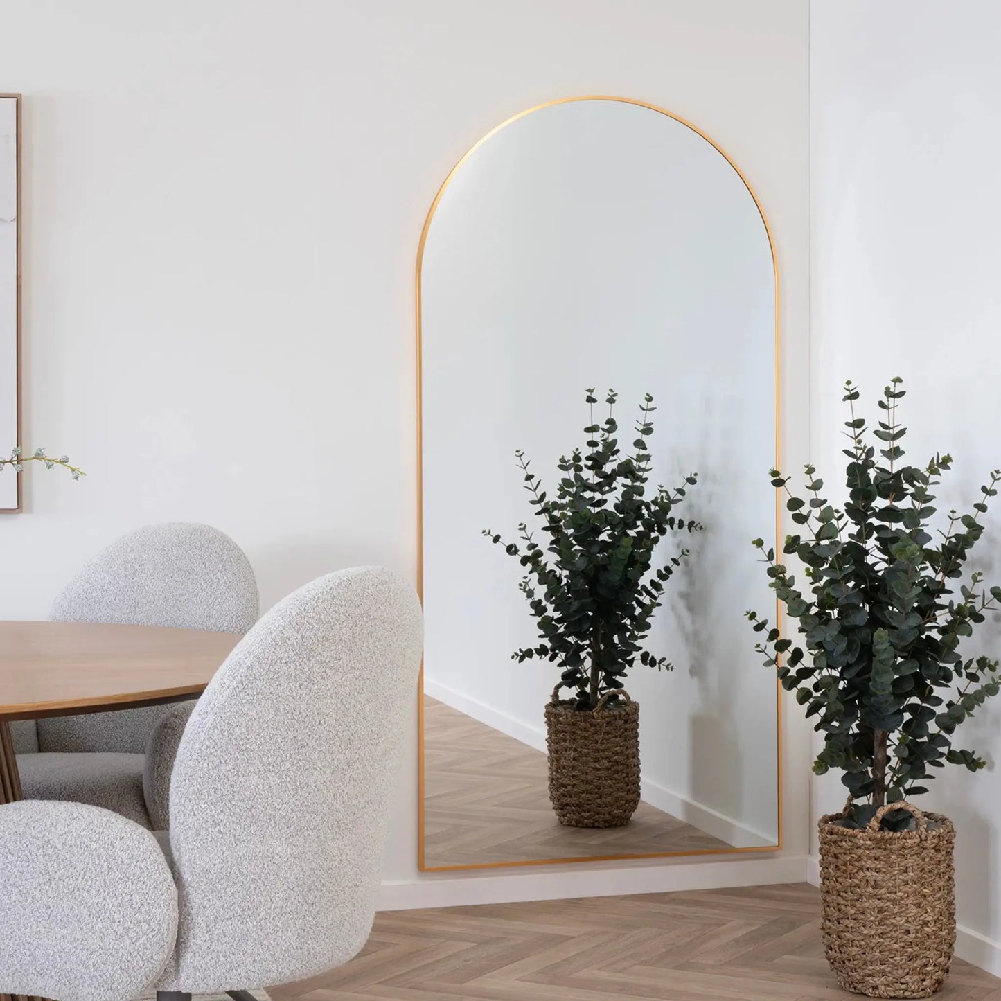House Nordic Madrid Spegel, Brass