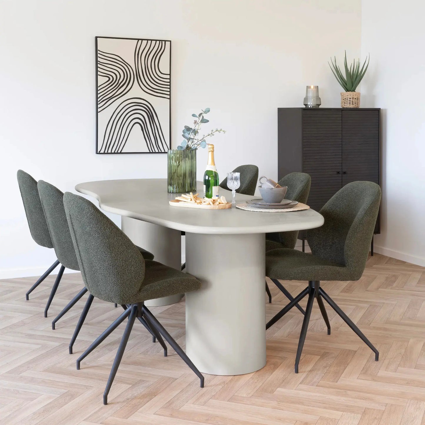 House Nordic Maranola Matbord 96x240 cm, Beige