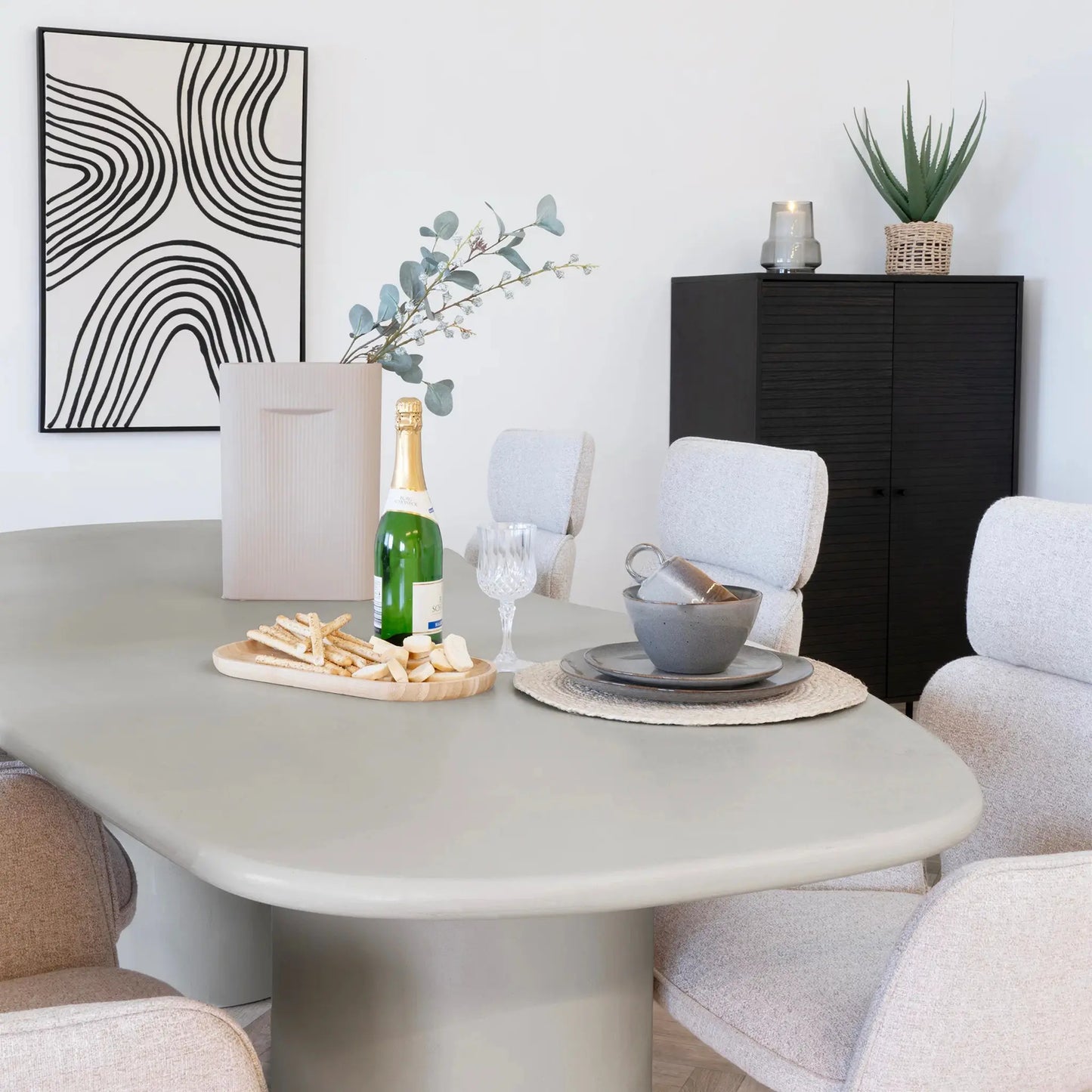 House Nordic Maranola Matbord 96x240 cm, Beige