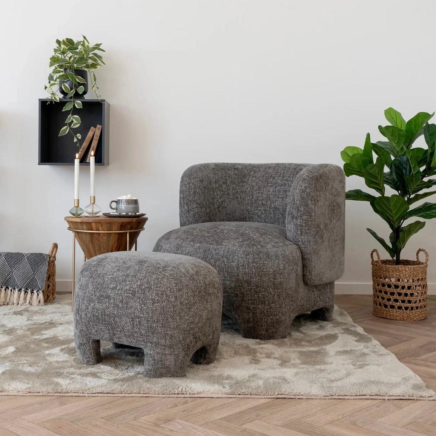 House Nordic Nazare Loungeset, Grå