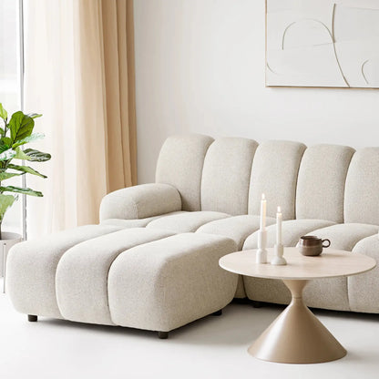 House Nordic Taza 2,5-Sits Modulsoffa med Puff, Sand