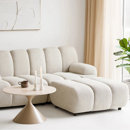 House Nordic Taza 2,5-Sits Modulsoffa med Puff, Sand