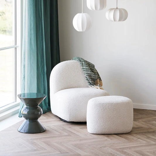 House Nordic Milo Loungestol, Off-White