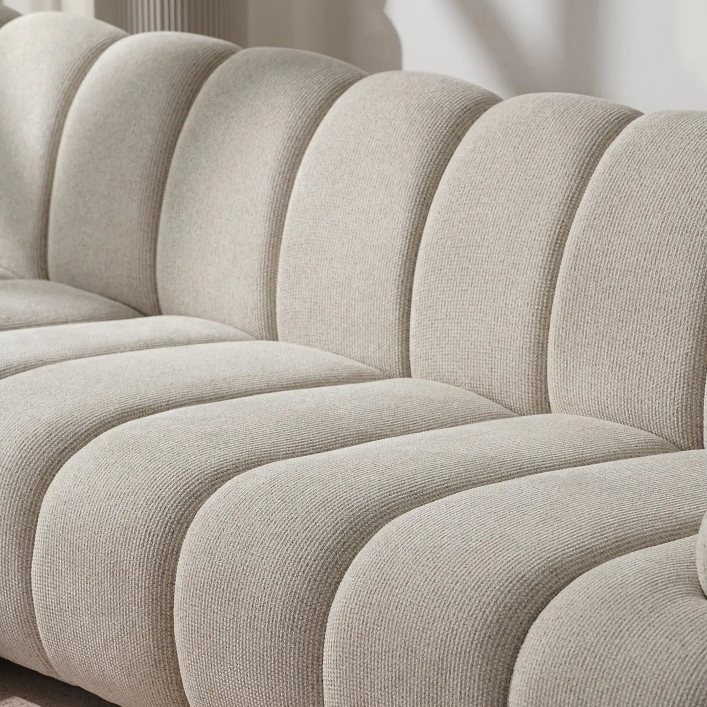 House Nordic Taza 3,5 Sits Modulsoffa med Puff, Sand