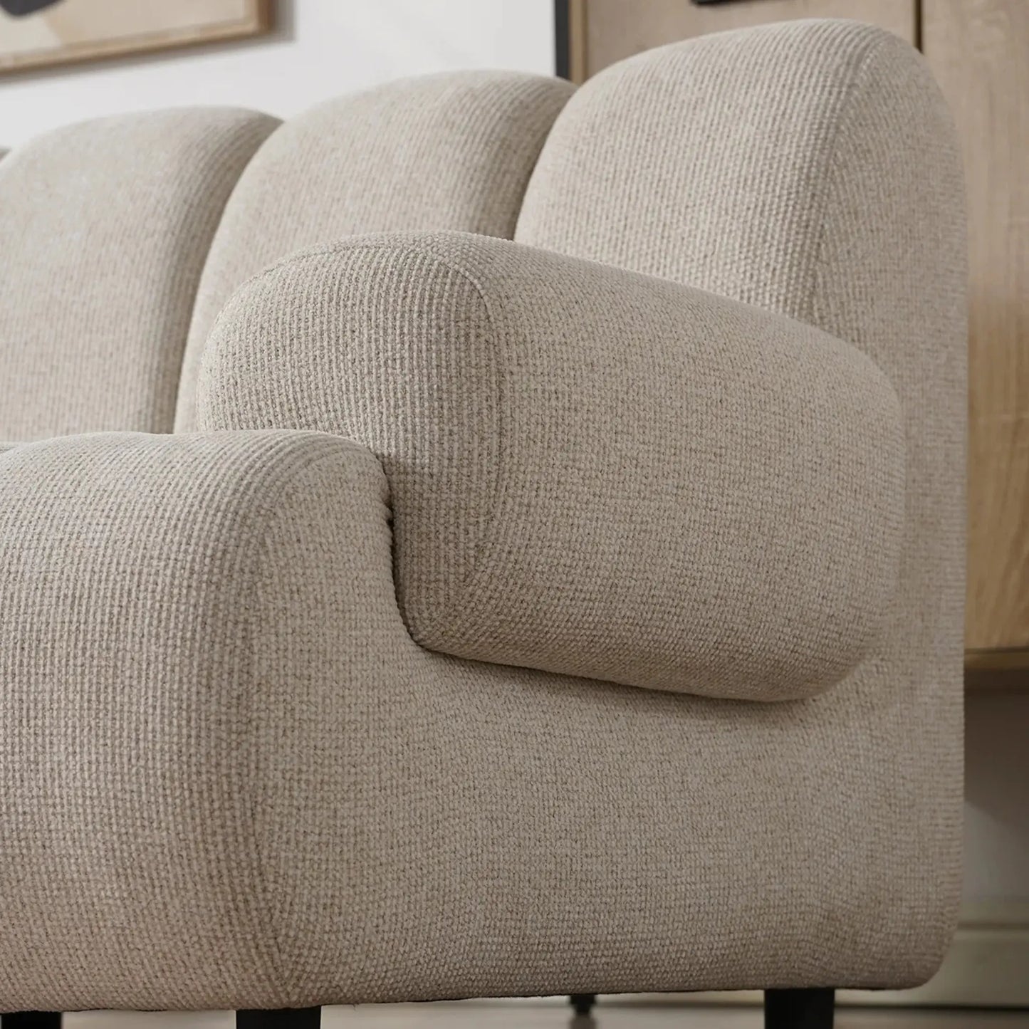 House Nordic Taza 3,5 Sits Modulsoffa med Puff, Sand