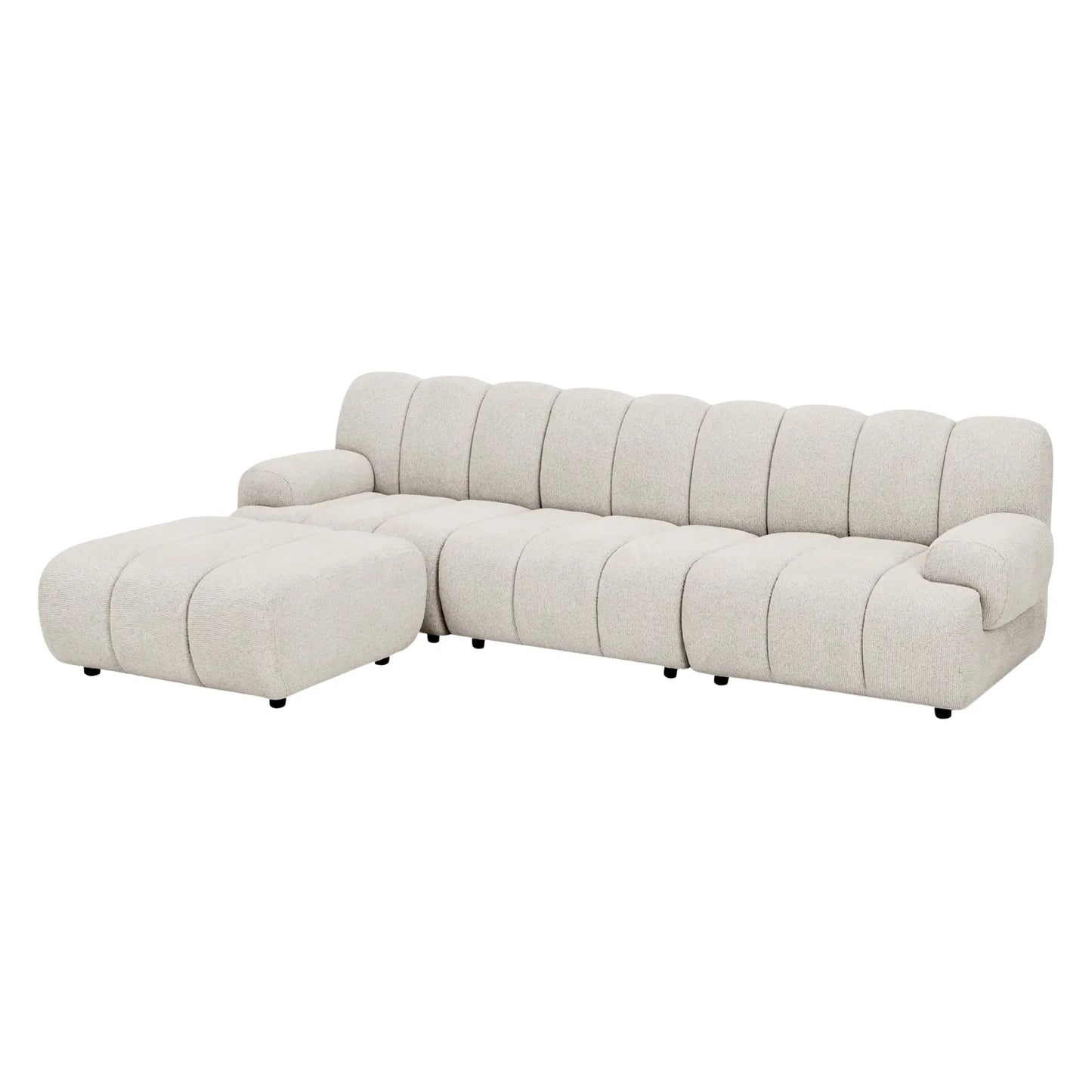 House Nordic Taza 3,5 Sits Modulsoffa med Puff, Sand