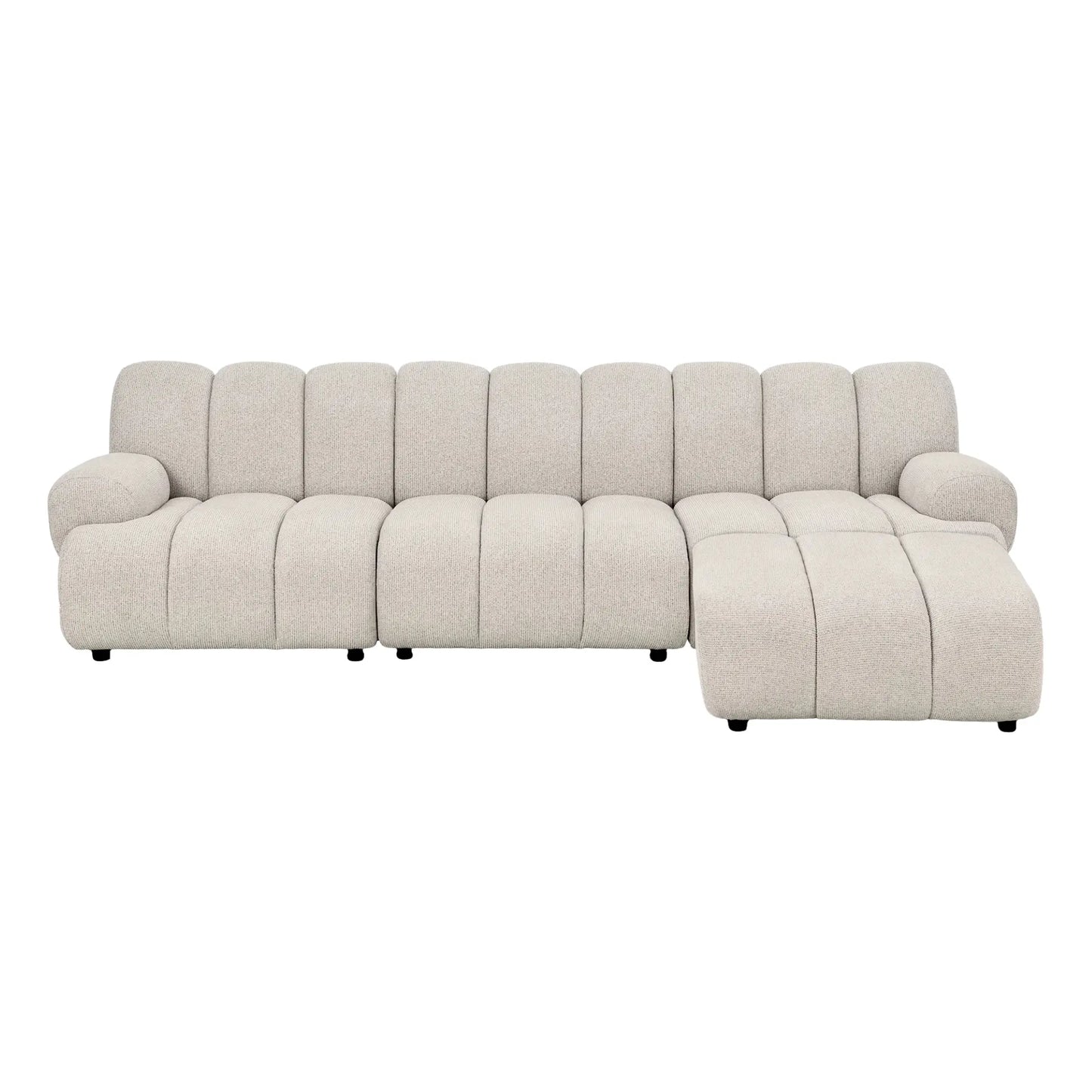 House Nordic Taza 3,5 Sits Modulsoffa med Puff, Sand