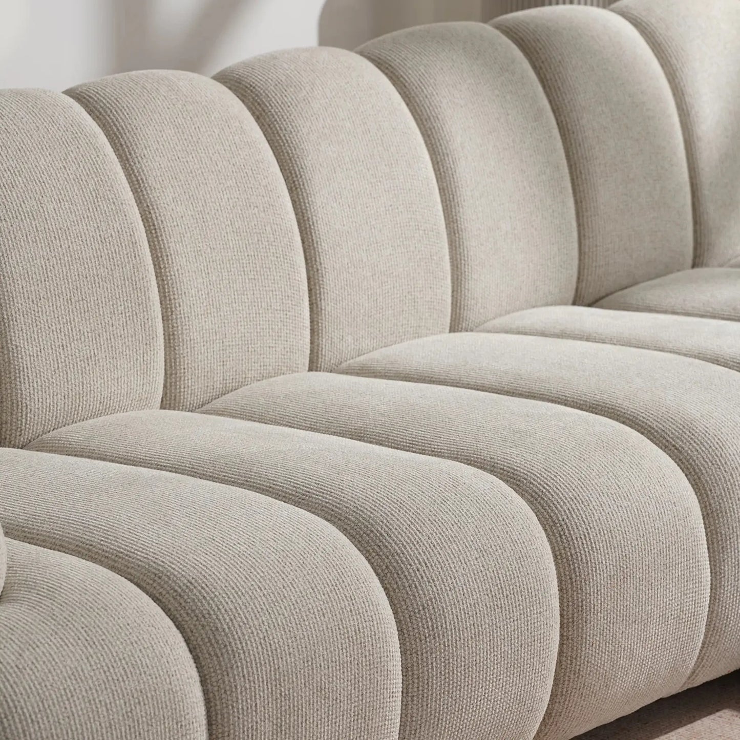 House Nordic Taza 3,5 Sits Modulsoffa med Puff, Sand
