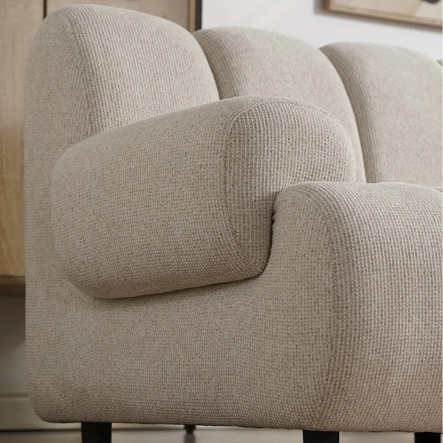 House Nordic Taza 3,5 Sits Modulsoffa med Puff, Sand
