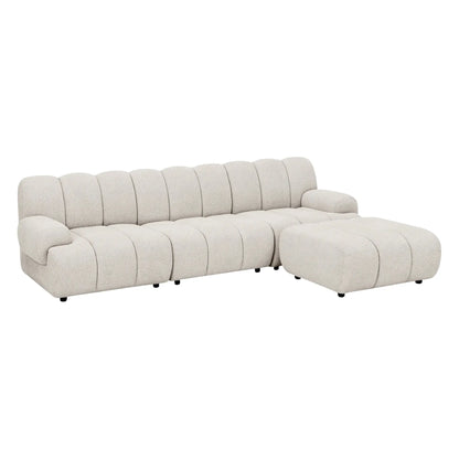 House Nordic Taza 3,5 Sits Modulsoffa med Puff, Sand