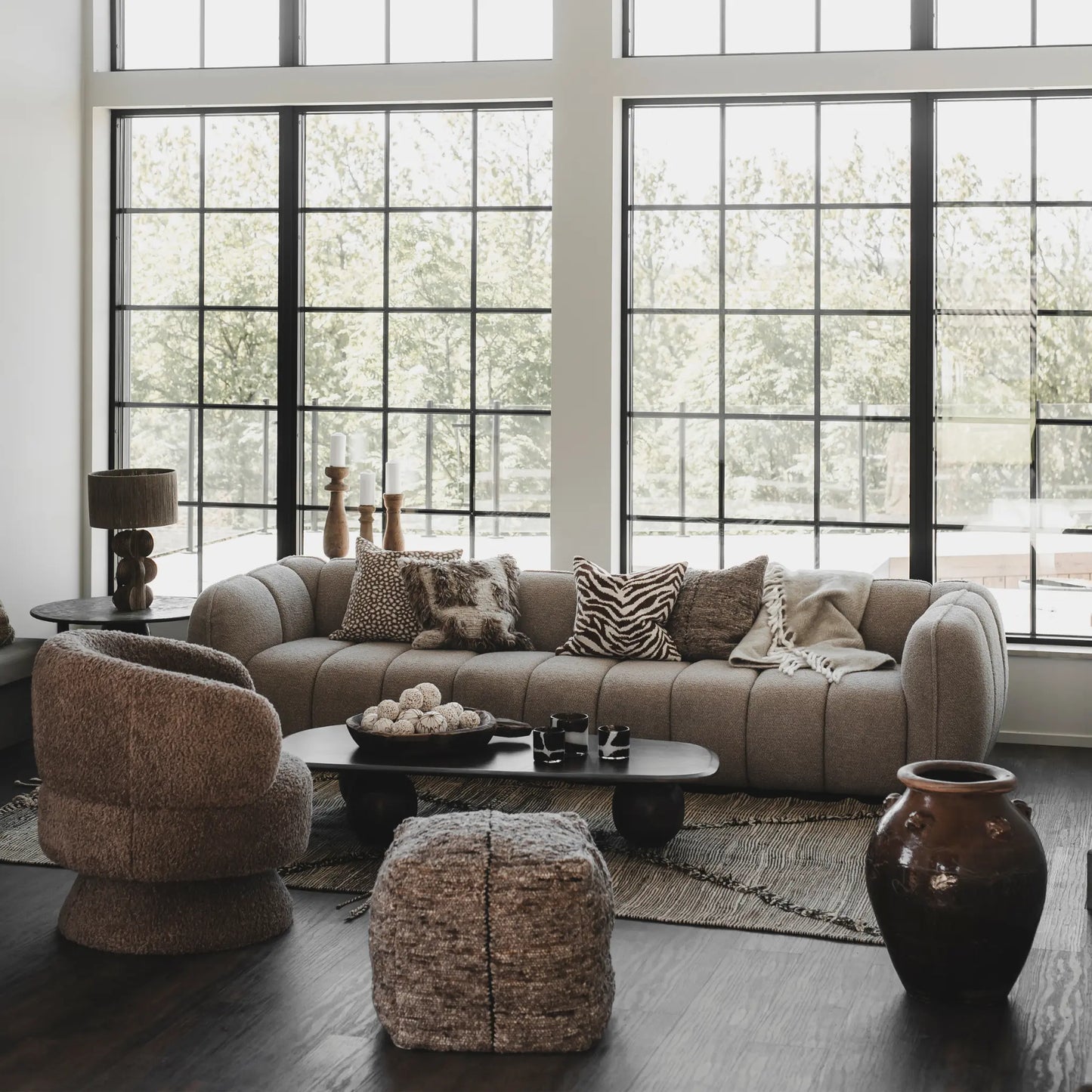 Jakobsdals Bonbona Sittpuff, Beige