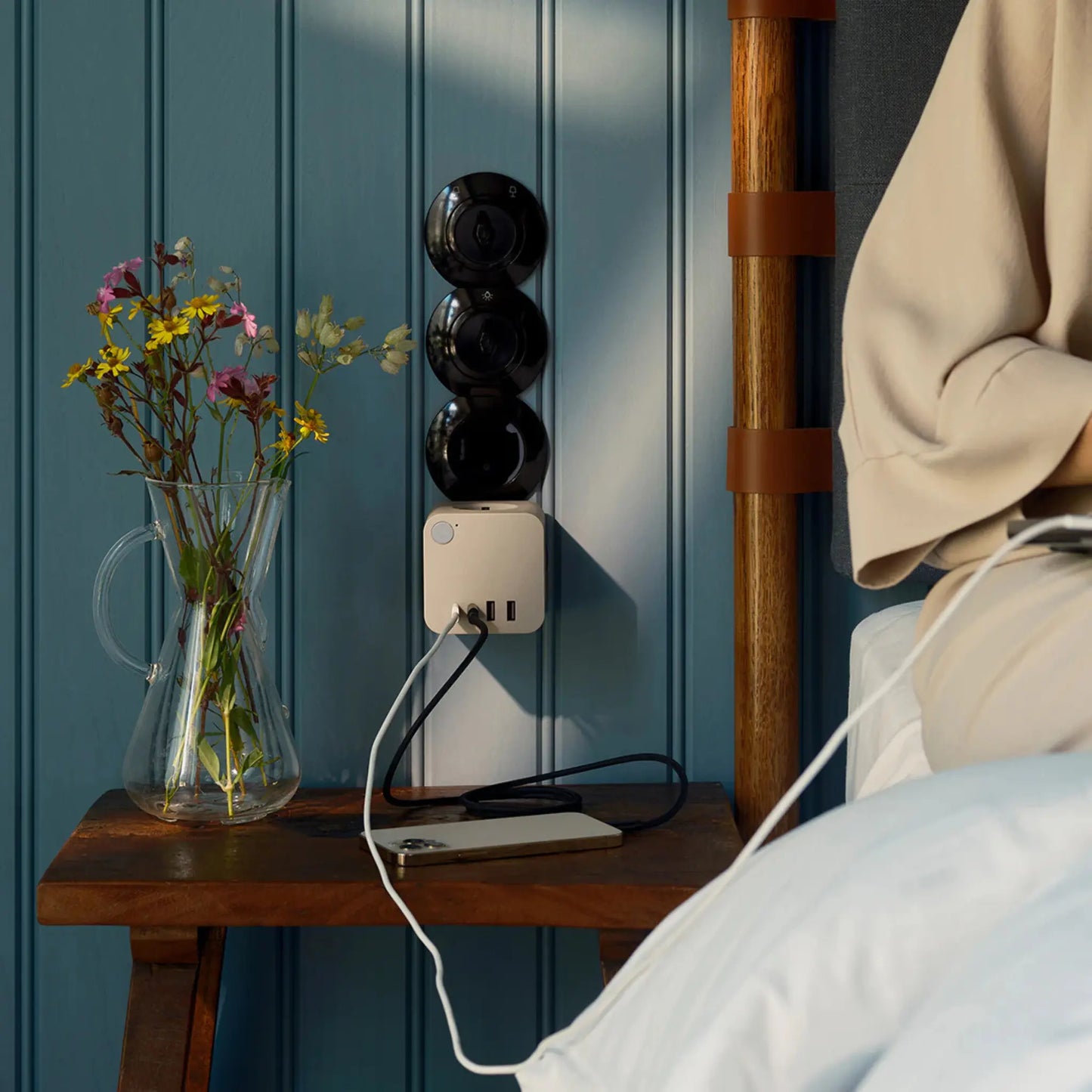 Kreafunk Ampie Grenuttag Eu Usb-a/Usb-c Ivory, Sand