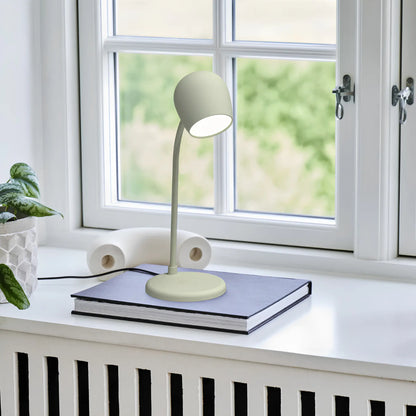 Kreafunk Ellie Led-lampa/Högtalare/Qi Dusty Olive