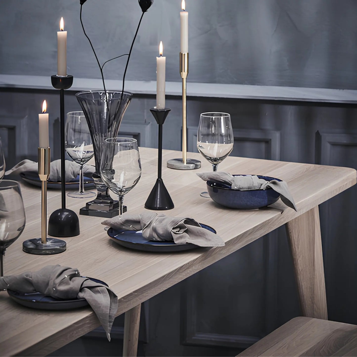 Lene Bjerre Ellie Matbord 200x80 cm, Vitlaserad