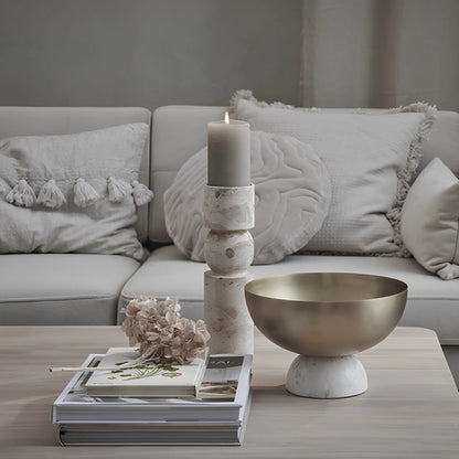 Lene Bjerre Ellie Soffbord Ø90 cm, Vitlaserad